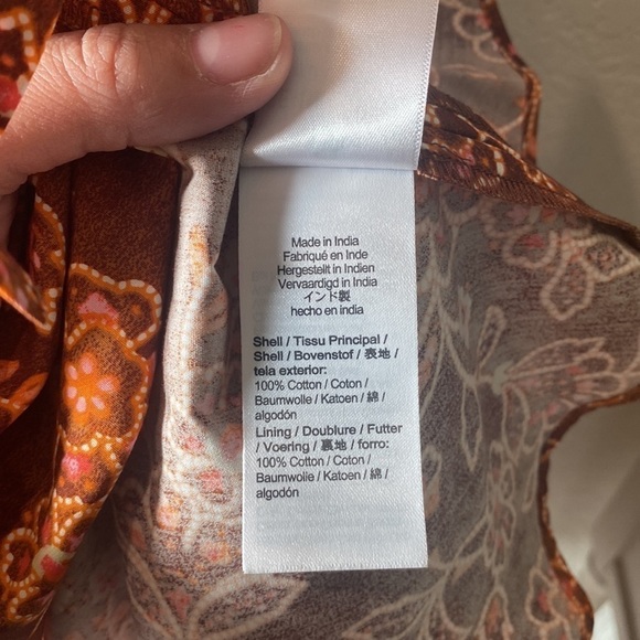 𝅺J.Crew Cross-back Ruffle-Hem Dress - Size 6 - Picture 14 of 14